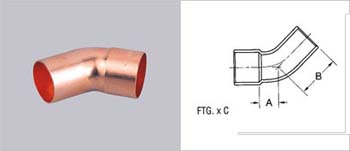 air conditioner fittings-elbow copper