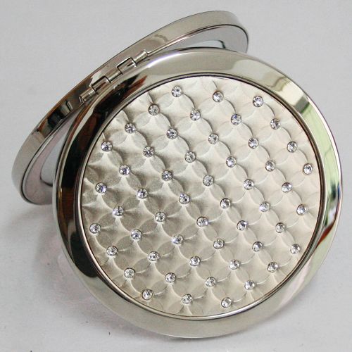 Rhinestone cosmetic makeup pocket compact mirror gift