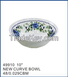 Various certificate melamine colorful salad bowl Best selling good price plastic salad serving bowl