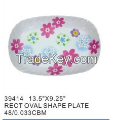 eurohome hotel event restaurant white round custom cheap melamine plate Kids Melamine Plates Melamine Charger Plates Melamine Compartment Plate