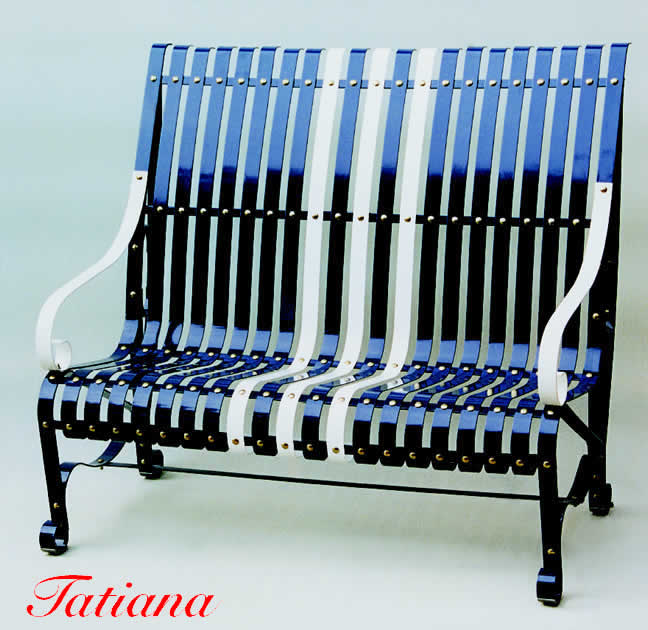 TATIANA wrought iron gerden bench