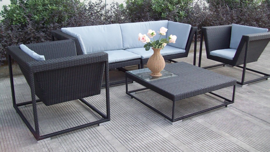 rattan sofa set