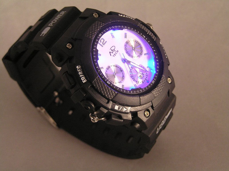 Multifunction Night LED Floodlight MP3 Watch