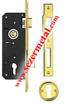 Mortise interior door lock