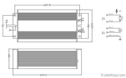 400W HPS Dimmable Electronic Ballast for street lighting