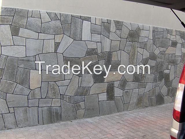 Silvery Green Slate Stone