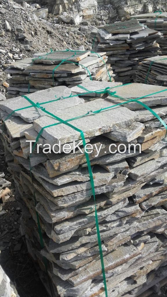 Silvery Green Slate Stone