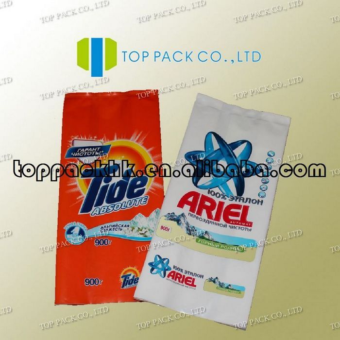 Washing powder bags/detergent packaging