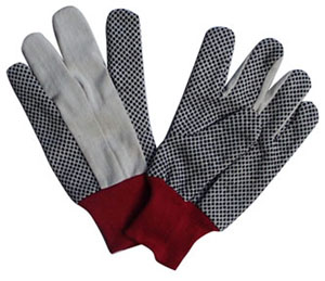 polka dotted cotton glove