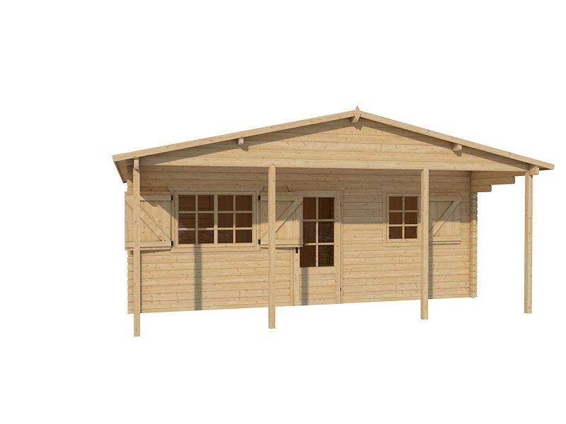 45mm wall thickness log cabins, log sheds, garden houses