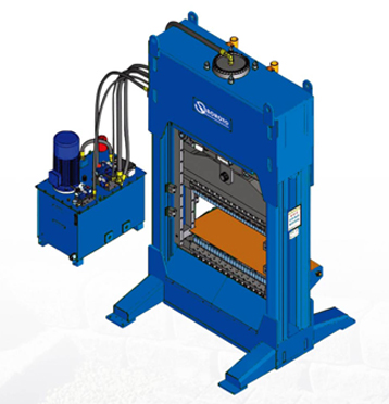 Hydraulic splitting machine