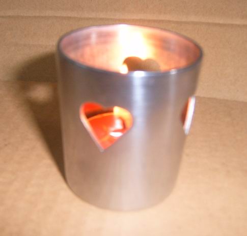 valentine candle holder