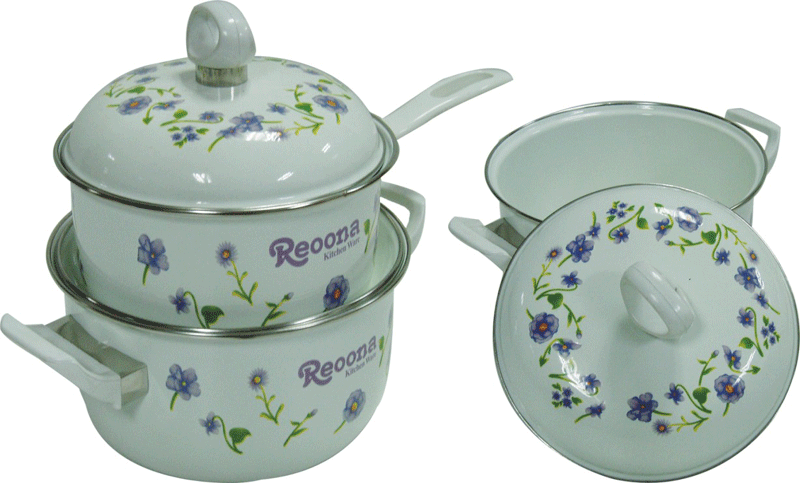 Enamel casserole sets