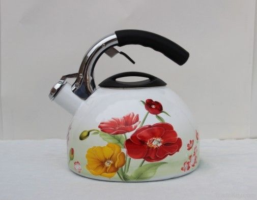 Enamel Whistle Kettle Water Teapot