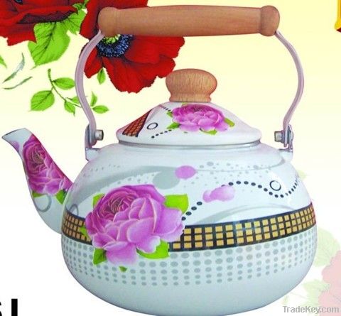 Enamel Whistle Kettle Water Teapot