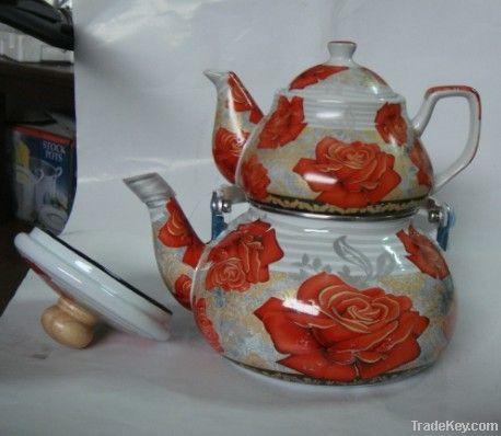 Enamel Whistle Kettle Water Teapot