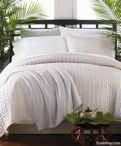 White Full Size Bamboo Bed Set