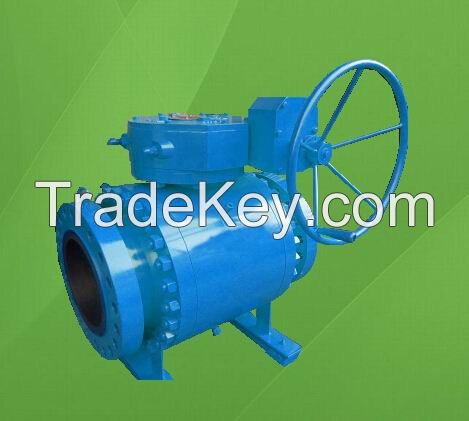 Trunnion mounted ball valve