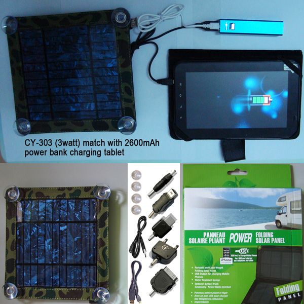 Eco Miracle Electronic Limited offer 3watt solar charger kit CY-303