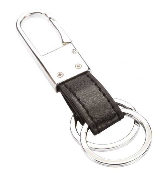 Leather Metal Keychians Promotional Rubber Keyrings