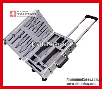 2015 Hot Sales Aluminum Barber Tool Case Travel Tool Cases Tool case with wheels