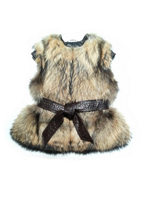 tanuki fur vest