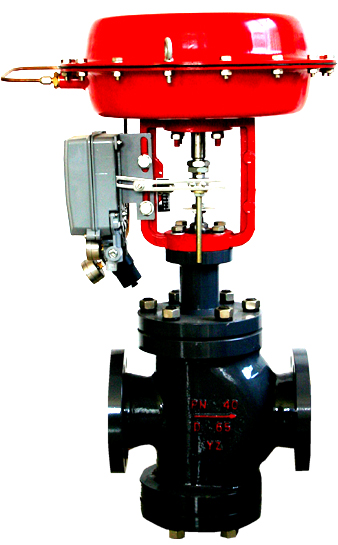 pneumatic diaphragm double-seated regulating valve