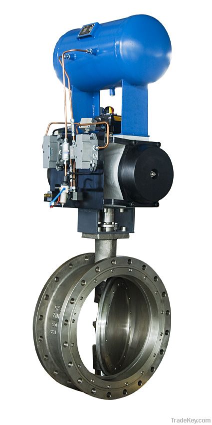 DN600 electric actuator three eccentric butterfly valve