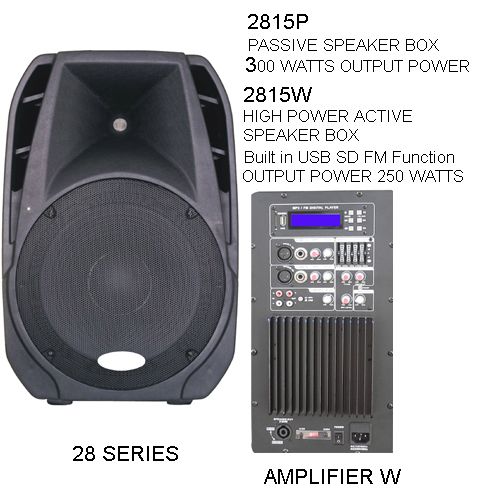 250 watts plastic cabinet speaker