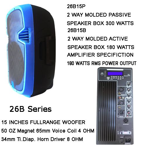 Colourfull Plastic Cabinet Speaker 