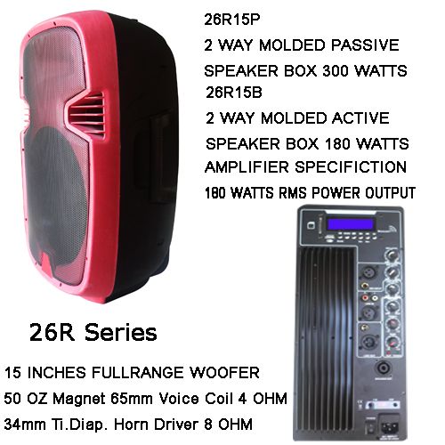 Colourfull Plastic Cabinet Speaker 