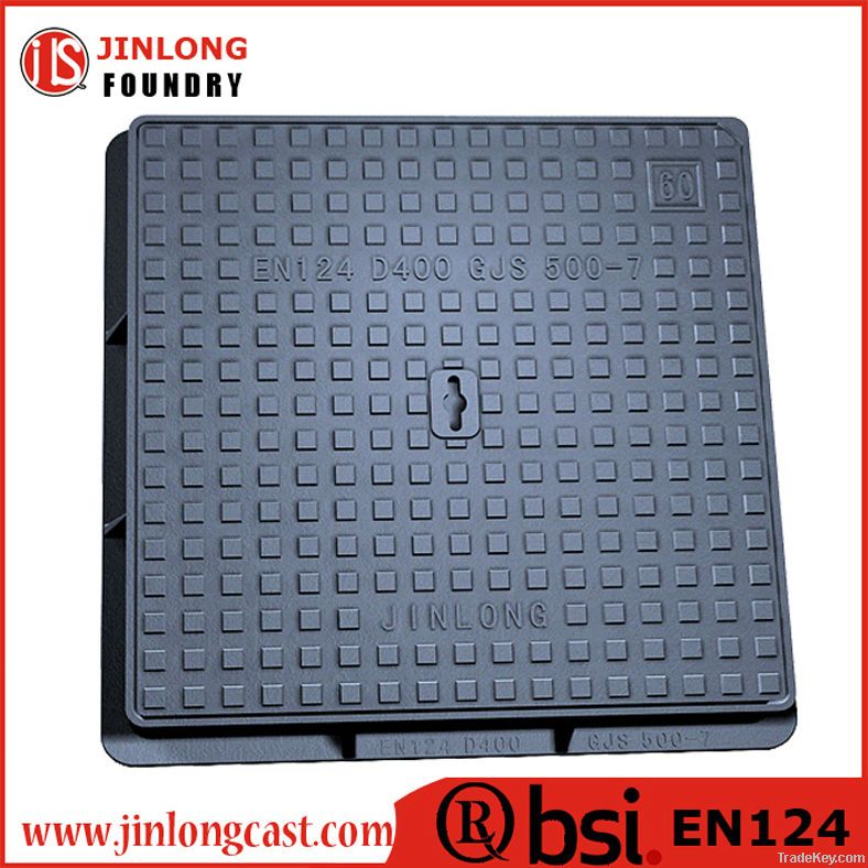 ductile iron cast squre manhole cover