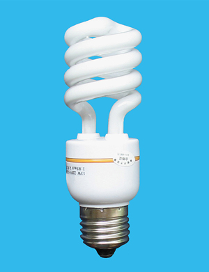 Half spiral energy saving lamp