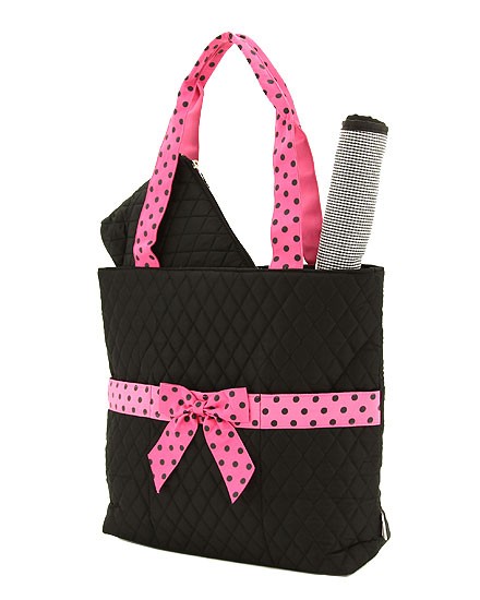 Quilted Mnogrammable Diaper Bag
