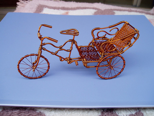 Copper Made Ancient Chinese tri-bicycle modle