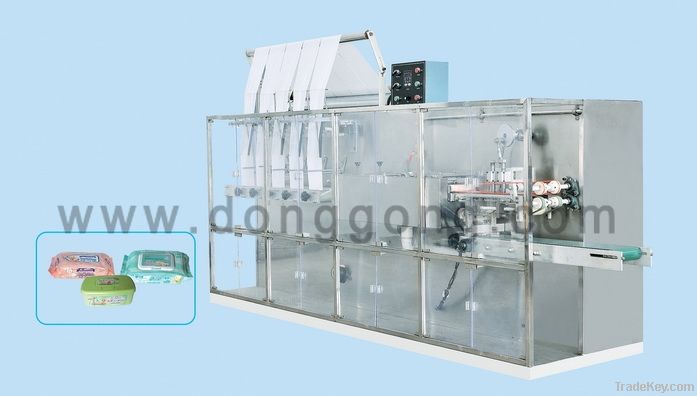 high speed automatic baby wet wipe tissue making machine