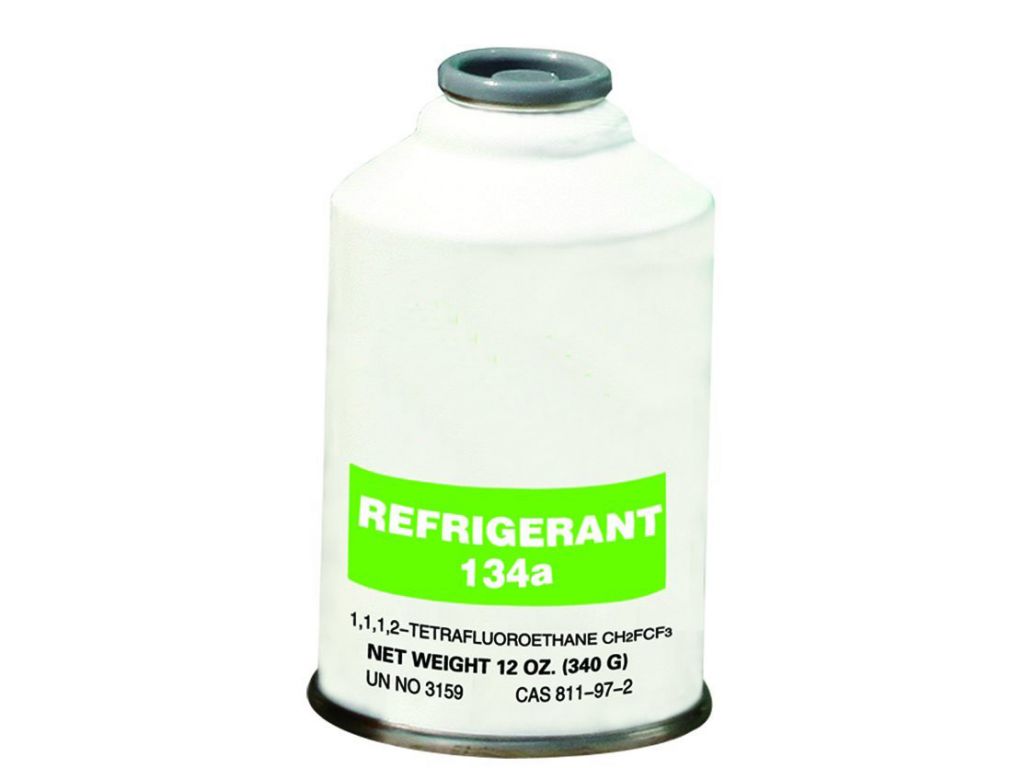 HFC r134a refrigerant gas; 1, 1, 1, 2-Tetrafluoroethane;