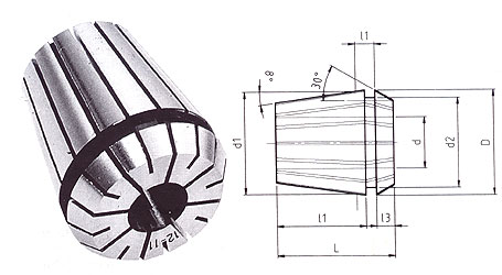 ER Spring Collet (ER8 ER11 ER20 ER25 ER32 ER40 ER50)