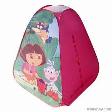 Castle child&#039;s tent, play children&#039;s tent with fiberglass pole