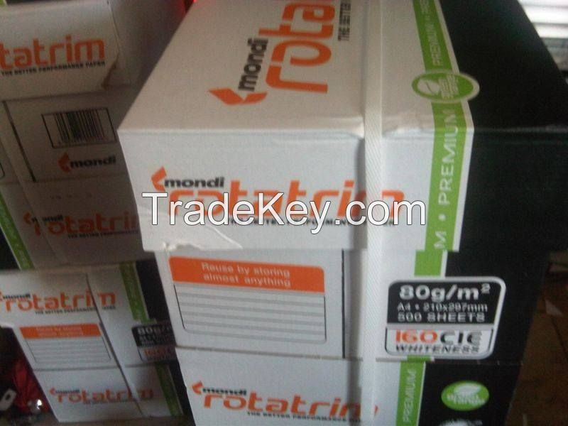 Premium Quality Mondi Rotatrim A4 Copy Paper "80gsm/75 gsm