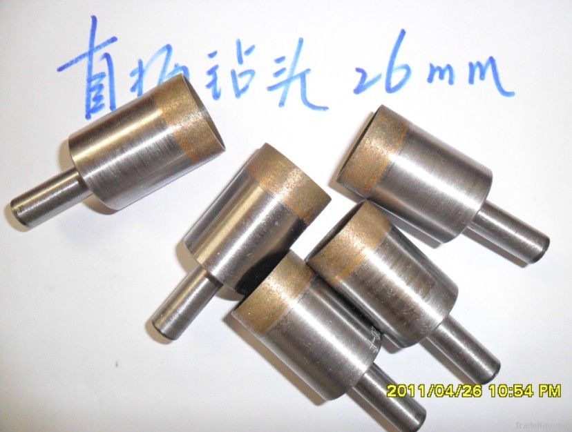 Diamond drill bit for glass