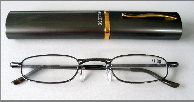 reading glasses in tube