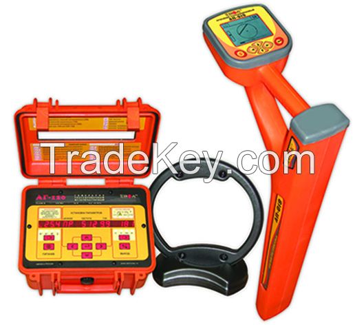 Underground pipe and cable     locator  with digital measurement of the depth 10 m