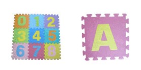 eva puzzle mat , number mat, letter mat