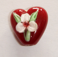 Heart Glass Beads