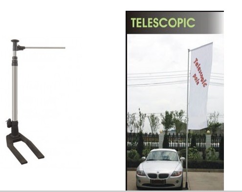 Telescopic car pole