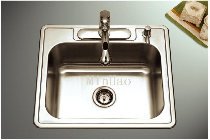 Stainless Steel Kitchen Sink Topmount Single Bowl