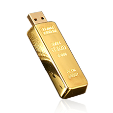 gold bar USB drive