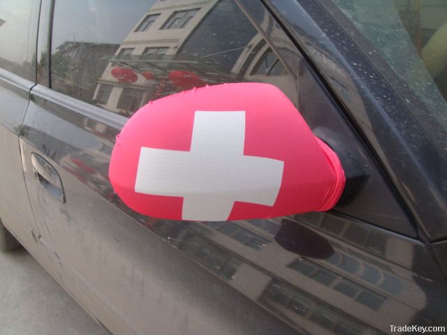 car mirror flag