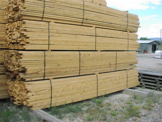 Rough Cut Green Fir Lumber